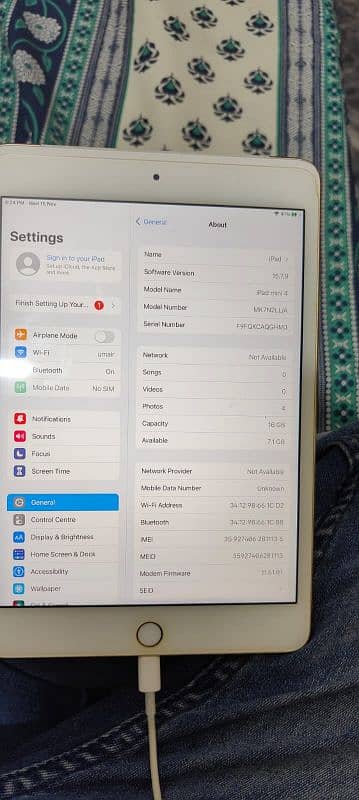 iPad Apple tab mini 4 PTA approved 16GB never open 7