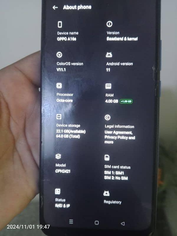 oppo A16e  For sale 3