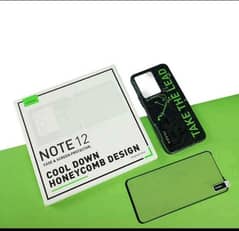 infinix note 12 Back pouch and Orignal Screen protecter Glass