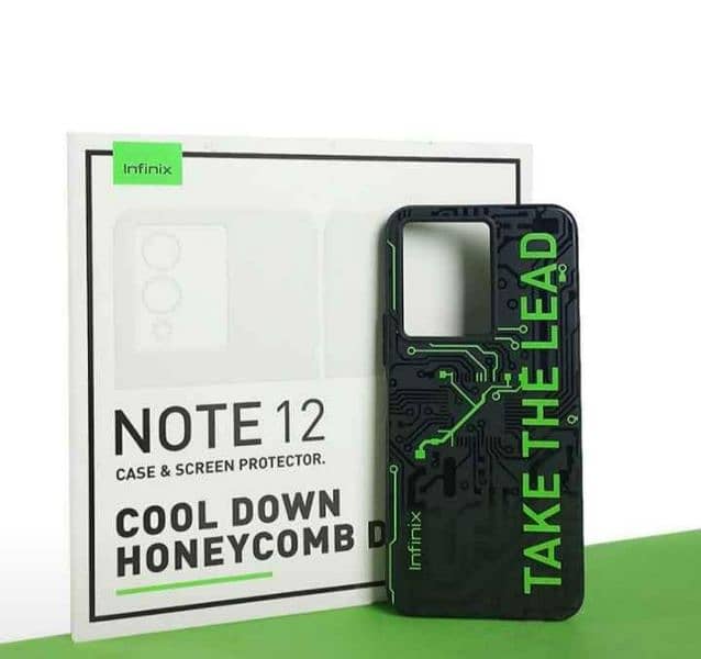 infinix note 12 Back pouch and Orignal Screen protecter Glass 2