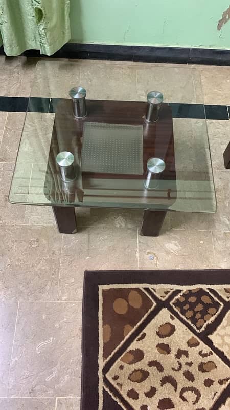 Dining table with seats and centre table 1