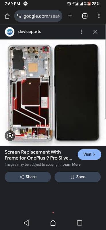 oneplus 9 pro Front cam-fingerprint-frame with buttons-strips-for sale 3