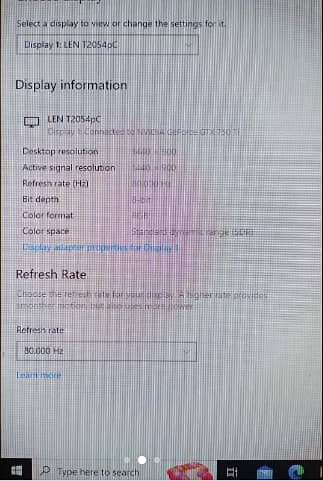 Lenovo sRgb IPS Urgent sale 80hz Hdmi Wgxa+ Monitor for sale 1