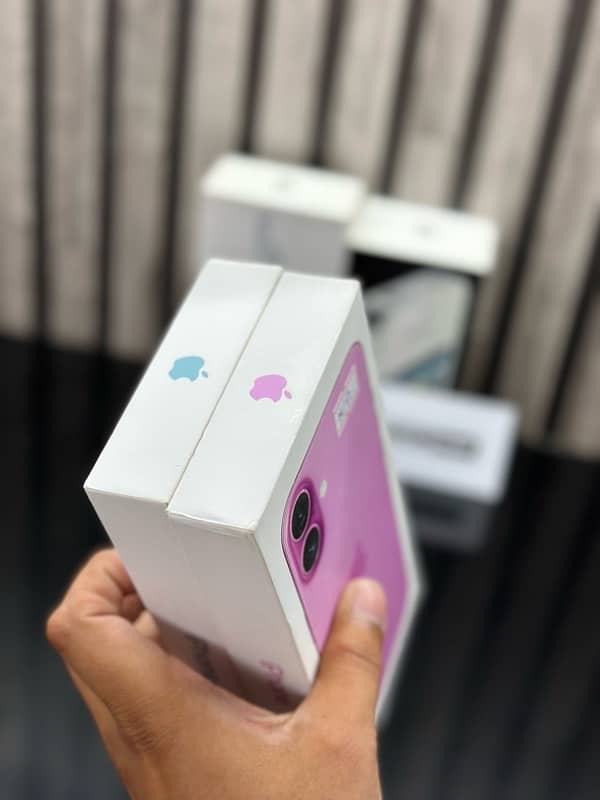 iPhone 16 Plus JV 128GB Box Pack Pink and Teal Colour 3