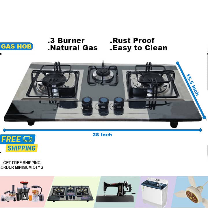 Kitchen Gas Stove / Hob | Burner | NG, LPG Gas | Automatic & Manual 5