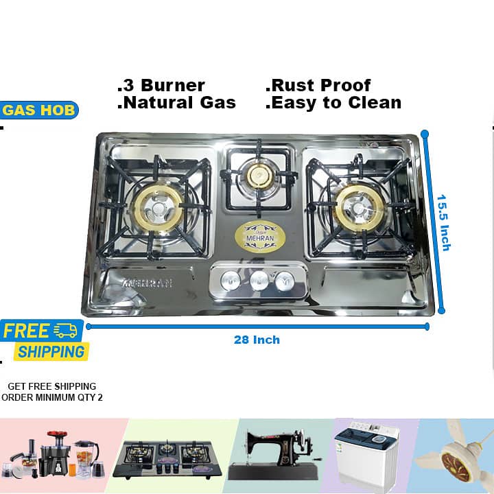 Kitchen Gas Stove / Hob | Burner | NG, LPG Gas | Automatic & Manual 6