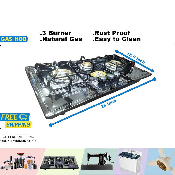 Kitchen Gas Stove / Hob | Burner | NG, LPG Gas | Automatic & Manual 7