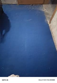 carpet in blue colour