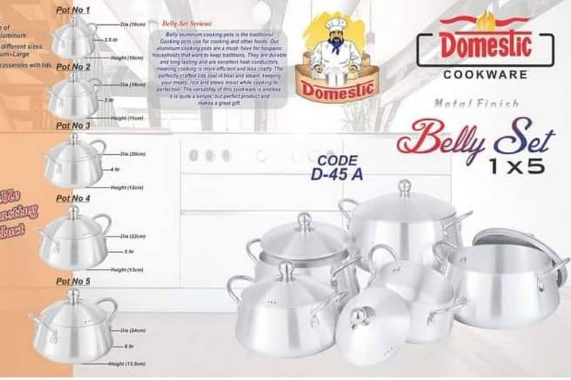 Domestic belly set  1 × 5 0