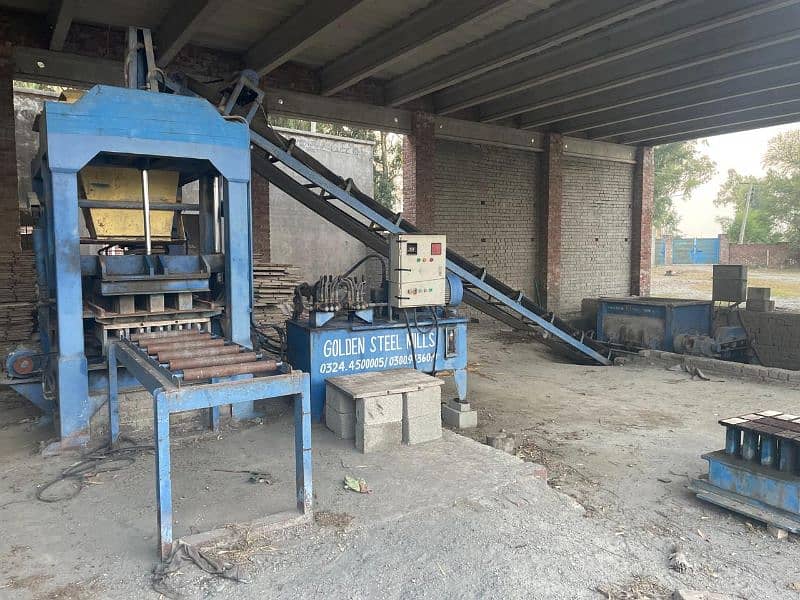 Concrete tuff tiles, bricks, etc. machine 2