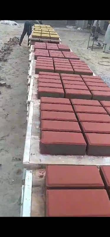 Concrete tuff tiles, bricks, etc. machine 4