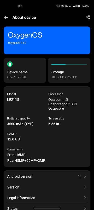 ONEPLUS 9 12/256 5G urgent Sale 5