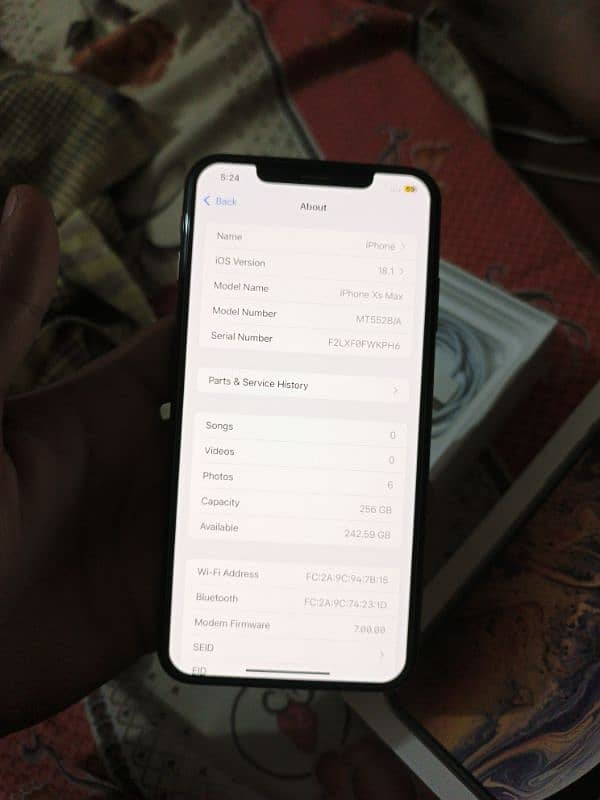 IPHONE XSMAX 256 FACTORY 5