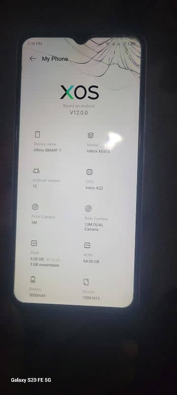 infinix smart 7 4+3ram 64 rom 0