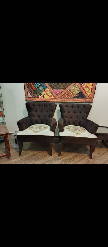 Room Chairs set 2 chair with 1 table new condition 0