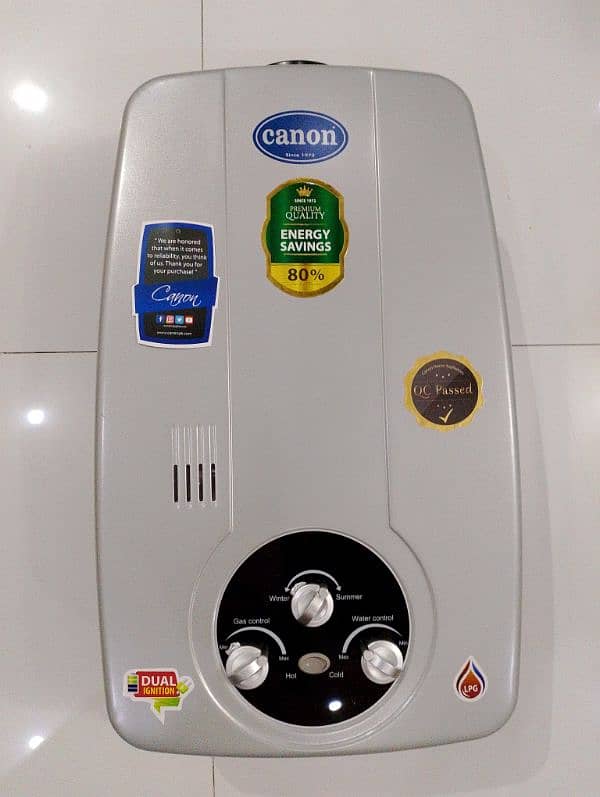 NEW Canon LPG Instant Geyser 10 litre 0