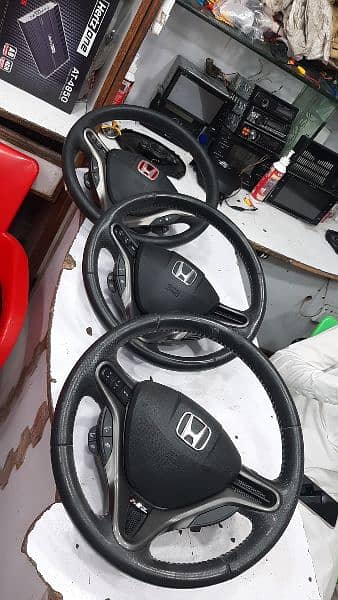 Multimedia steering wheel installation, Speakers, Android panel 18