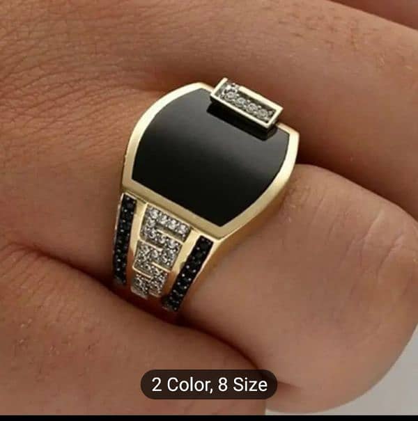 Golden Colour premium Ring For mens 1