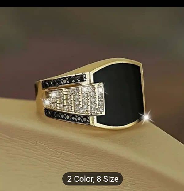 Golden Colour premium Ring For mens 2