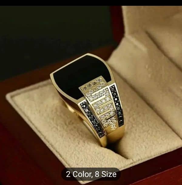 Golden Colour premium Ring For mens 4