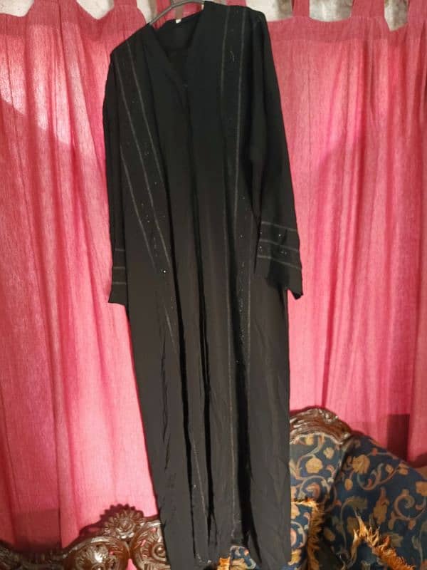 brand new untouch abaya pure black very good aur mota material 0