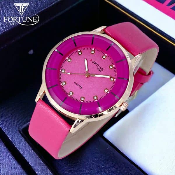 Fortune Times Ftc Ladies Quartz Analog Wrist Watch For Girls & Women 1