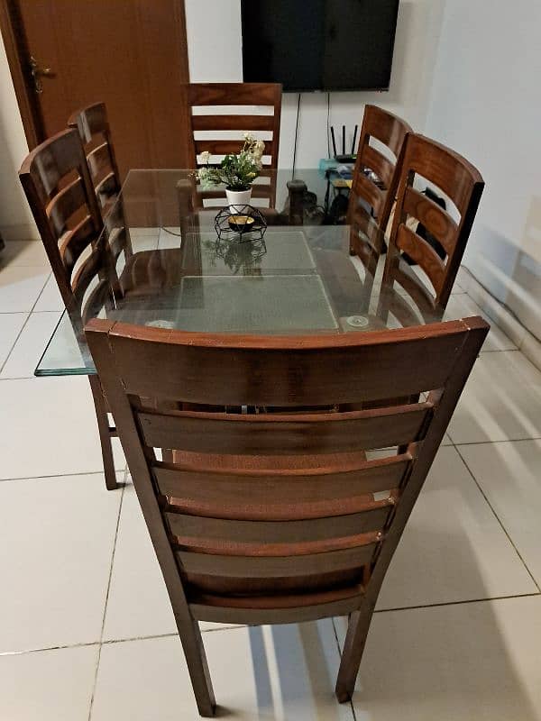 Dining table six chairs 1