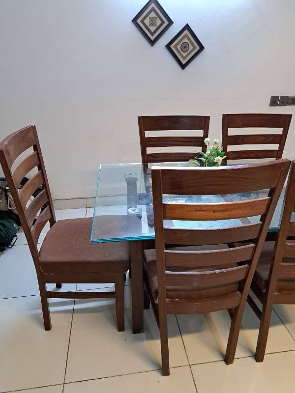 Dining table six chairs 2