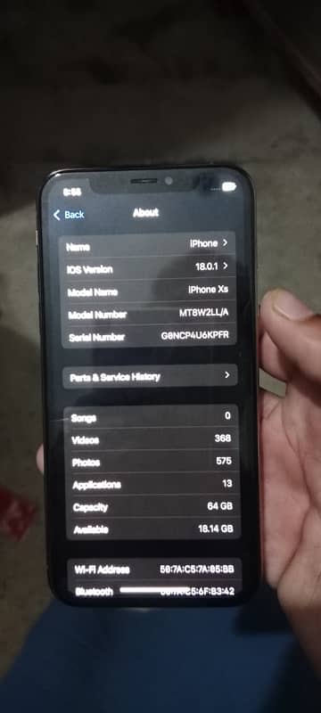 iPhone XS non pta battery 79. /64 gb whtsapp 03067539506 8