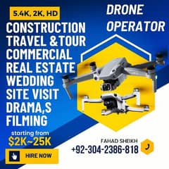 Drone videography photography for wedding, real estate, advertise