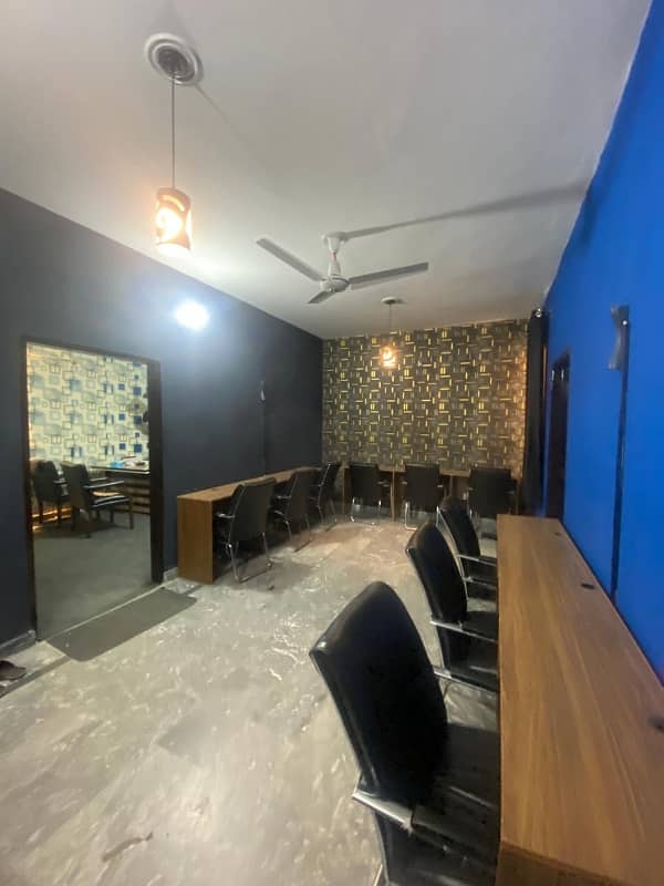 furnished Office for rent in gulberg for (Call center + Software house + Marketing office and other setup as you want) 2