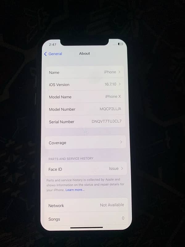 iphone X 256 Gb PTA Approved 1