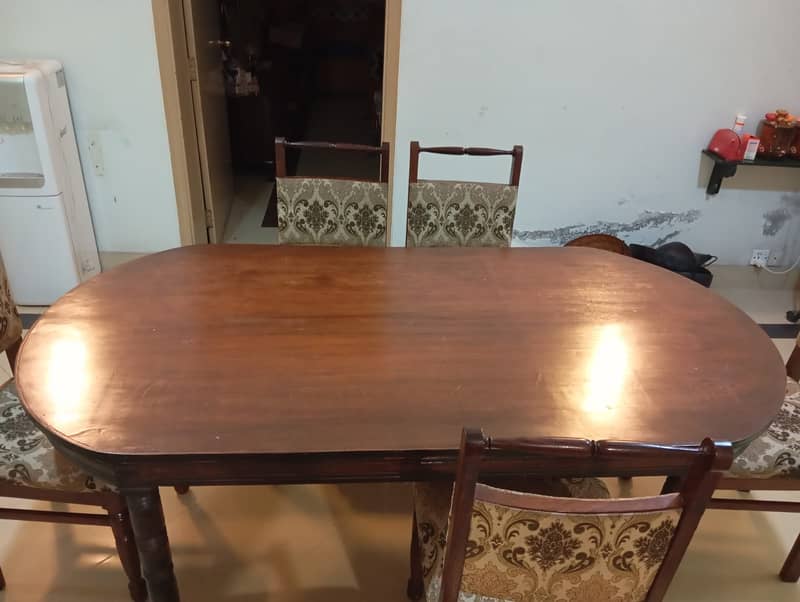 Wooden Dining Table with 6 Chairs - Classic Design 3