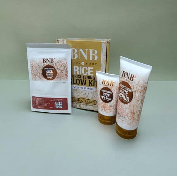 whitening and brightening rice facial kit 0