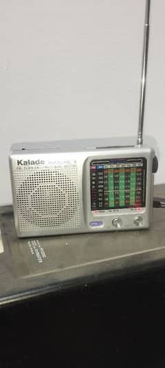 Kalade KK-9 Analog Radio Fm/Tv Mw Sw1-7 New good condition box no have