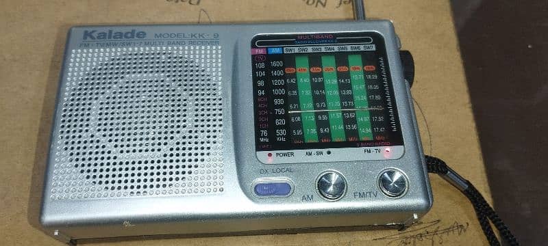 Kalade KK-9 Analog Radio Fm/Tv Mw Sw1-7 New good condition box no have 3