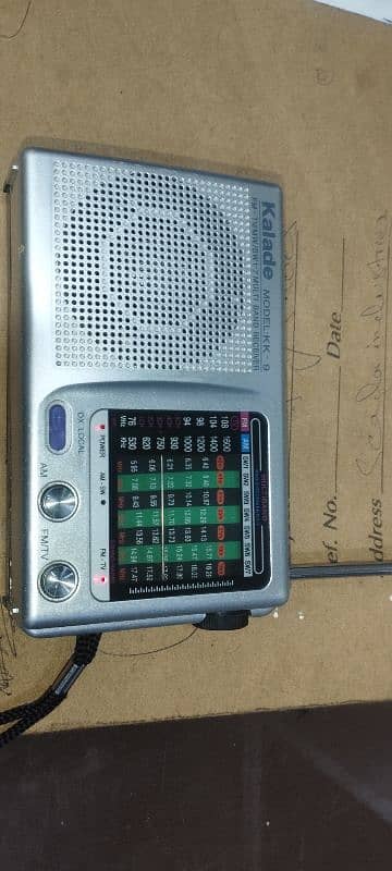 Kalade KK-9 Analog Radio Fm/Tv Mw Sw1-7 New good condition box no have 4