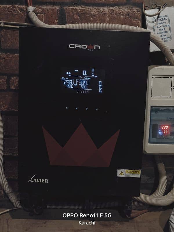 crown xaiver 3.6 kw hybrid inverter company sealed 0