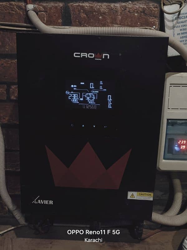 crown xaiver 3.6 kw hybrid inverter company sealed 1