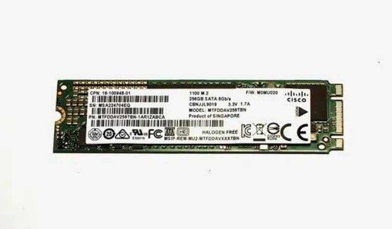 256GB SSD Nvme M. 2 0