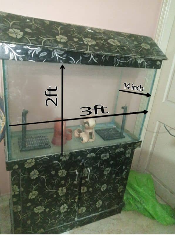 8mm Glass Aquarium with cupboard stand - Perfect for Home/Office 6