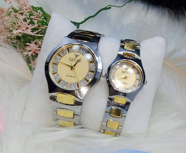 Luxury Stainless Fortune Time Couple Watches 1