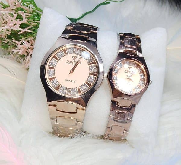 Luxury Stainless Fortune Time Couple Watches 2