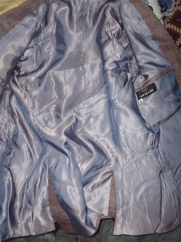 3 pic suit in perpel beutiful contrast colour for sale only 1 day used 3