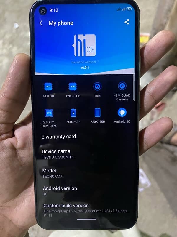 techno camon 15 4gb ram 128gb rom 0