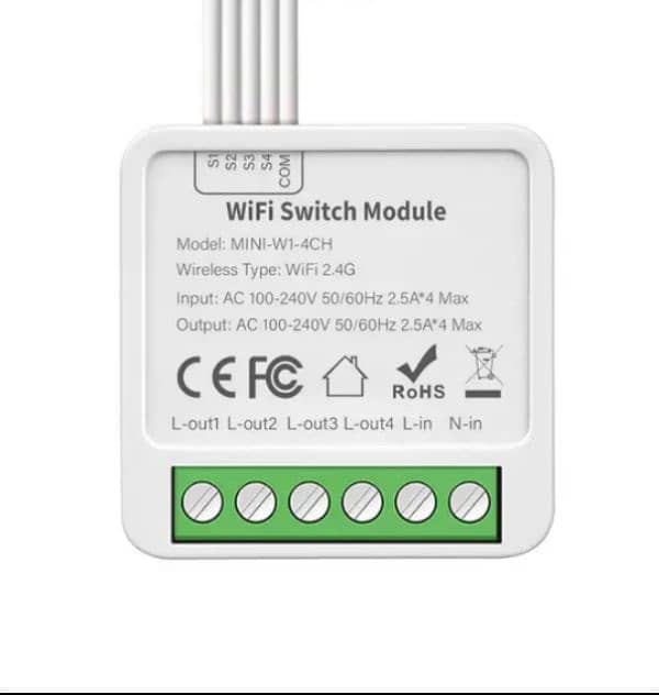 Tuya mini smart wifi switch 4Gang 1