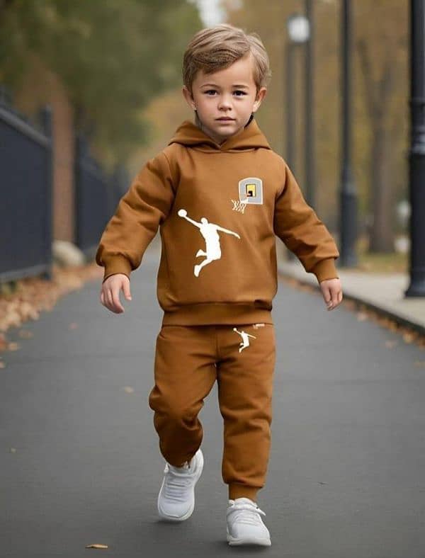 Kid's Hoodie Tracksuit l 2 PCs l Free Delivery  0323-4536375 5