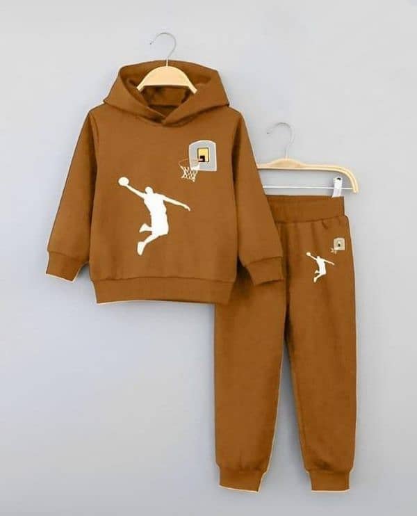 Kid's Hoodie Tracksuit l 2 PCs l Free Delivery  0323-4536375 8