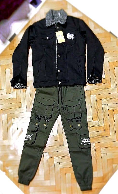 Jeans jacket and Cargo trousers 5