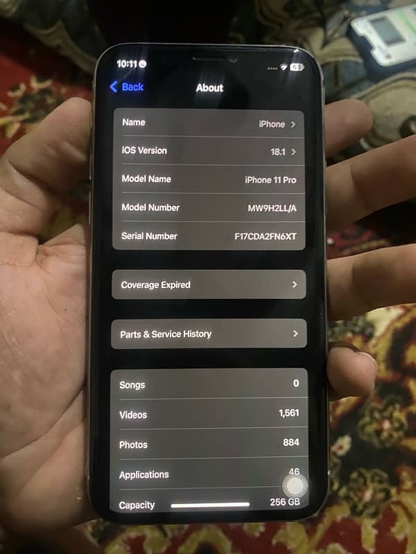 iphone 11 pro non pta factory unlock 10/9 condition 5